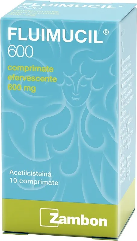 FLUIMUCIL 600MG 10 COMPRIMATE EFERVESCENTE