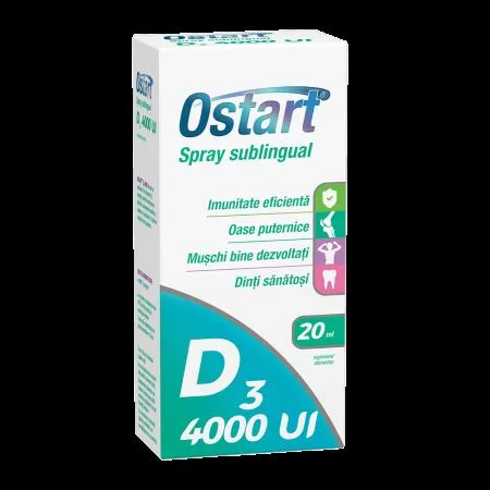 Ostart D3 4000UI, spray sublingual, 20 ml, Fiterman