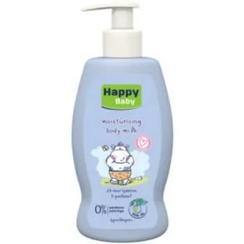 Lapte hidratant de corp pentru bebelusi, 250ml, Happy Baby