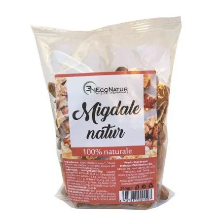 Migdale natur crude, 250 g, EcoNatur