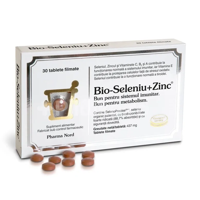 Bio-seleniu + zinc x 30 tablete ( PharmaNord)