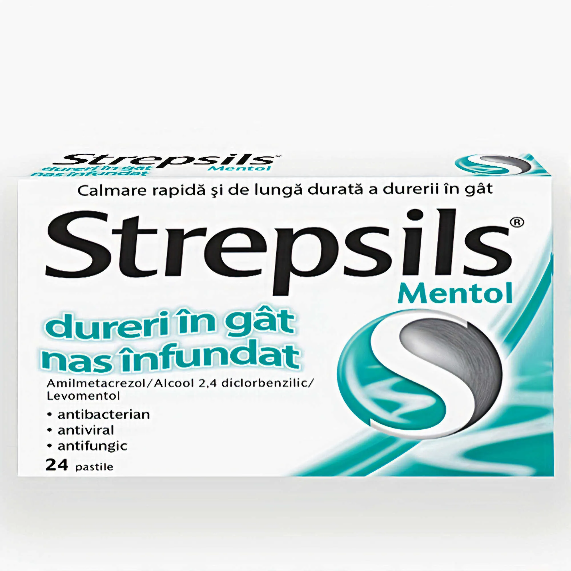 Strepsils Mentol, 24 pastile, Reckitt Benckiser Healthcare