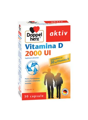 DOPPELHERZ AKTIV VITAMINA D 2000UI 30 COMPRIMATE