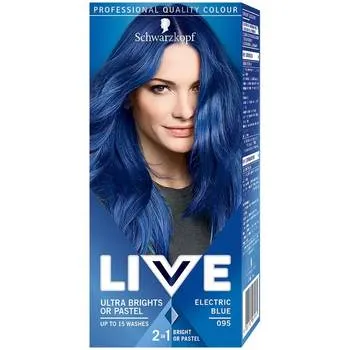 Vopsea de par Schwarzkopf 095 Electric Blue, 80ml, Live