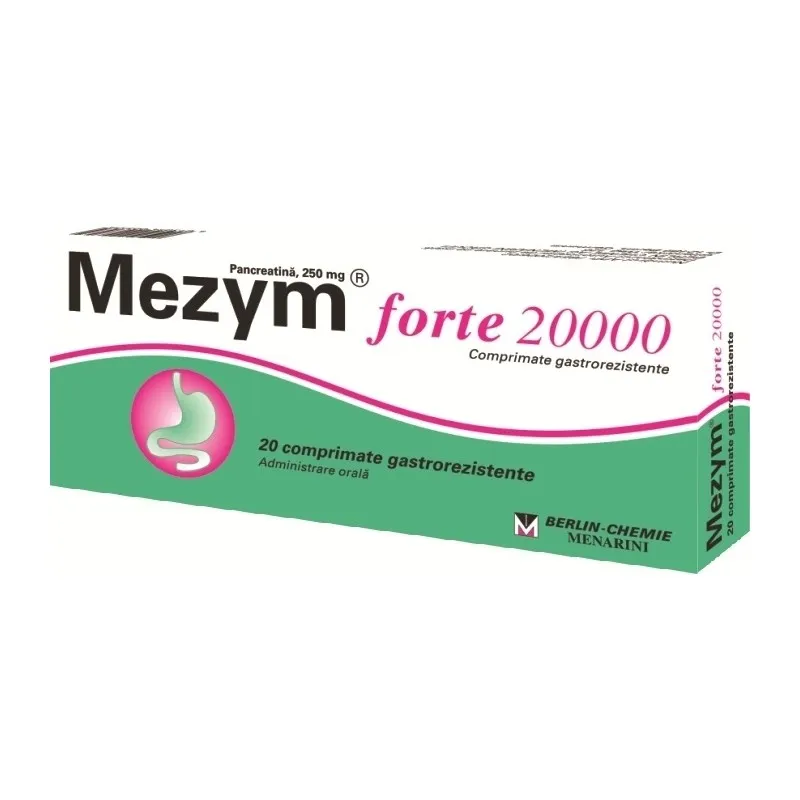 MEZYM 20.000UI 20 COMPRIMATE GASTROREZISTENTE