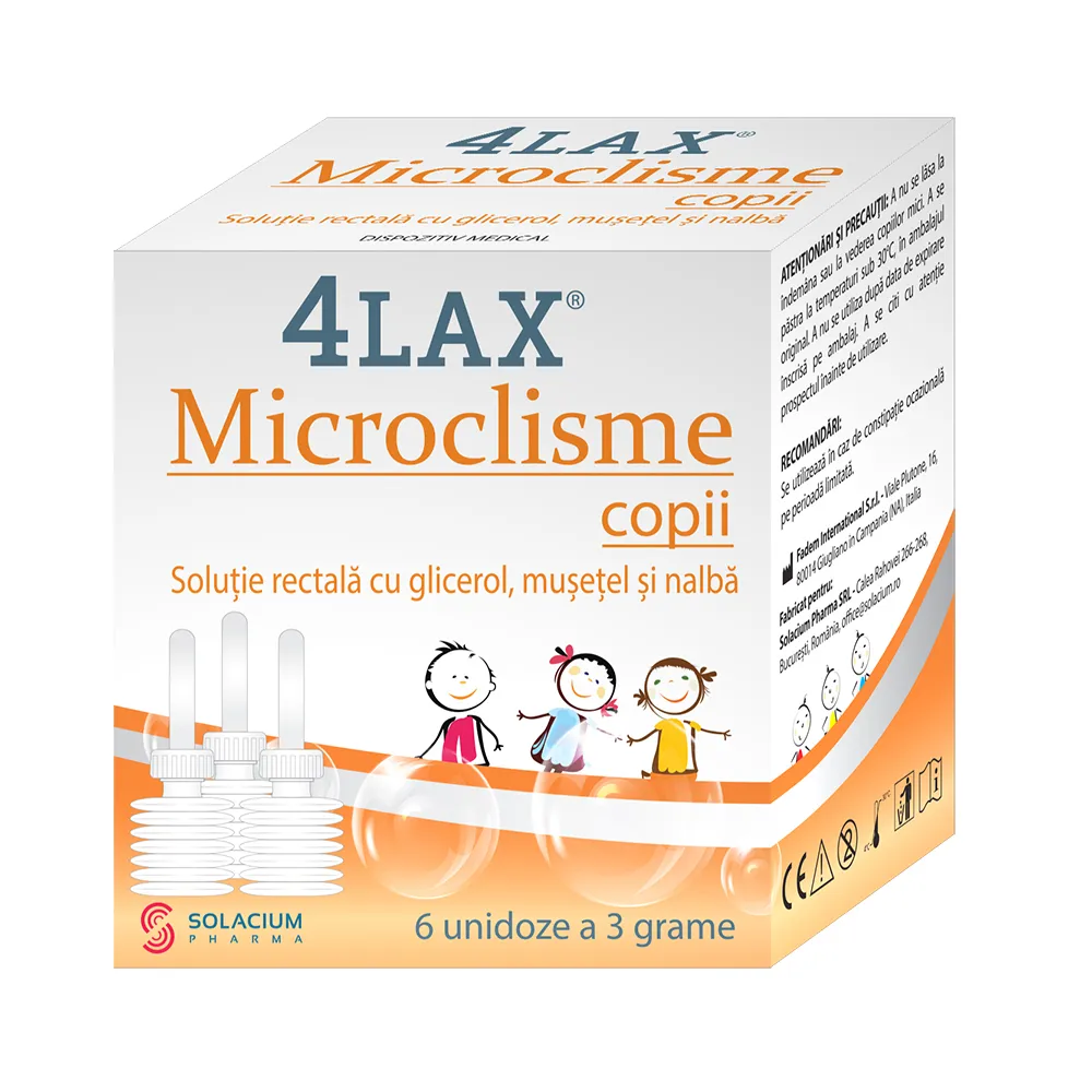 4Lax Microclisme Copii x 6 unidoze