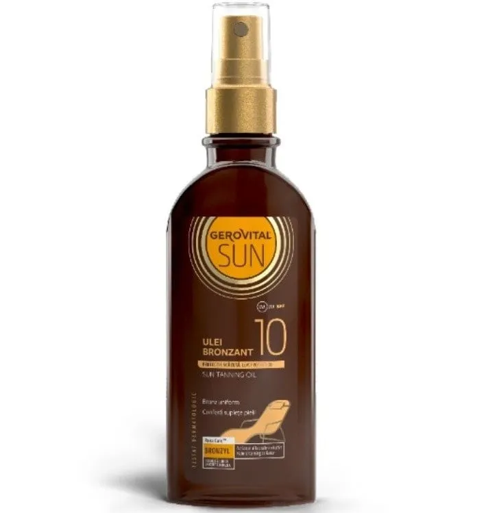 Gerovital Sun Ulei bronzant protector SPF10 150 ml
