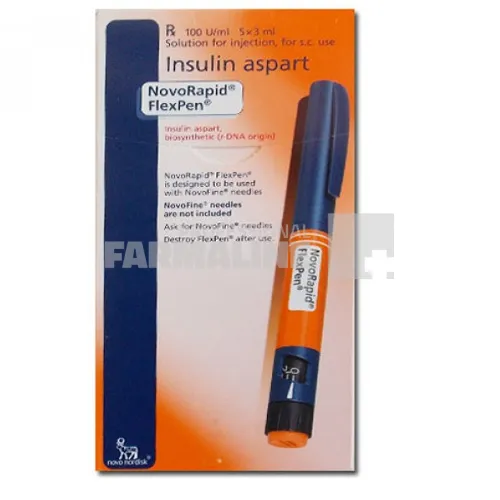 NOVORAPID FLEXPEN 100U/ml X 5