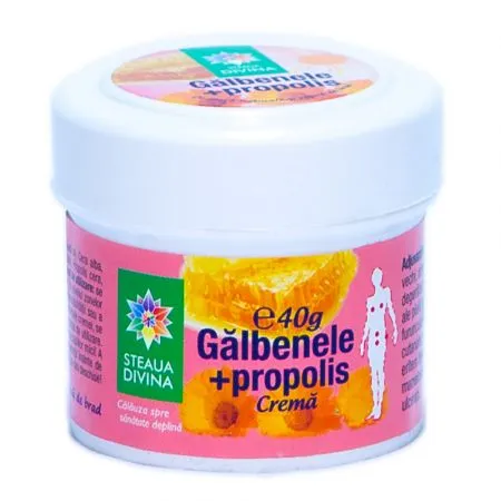 Crema de galbenele cu propolis, 40g, Steaua Divina