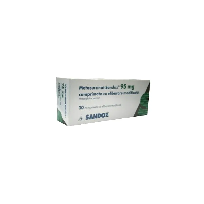 METOSUCCINAT SANDOZ 95 mg X 30 COMPR. ELIB. MODIF. 95mg HEXAL AG - SANDOZ