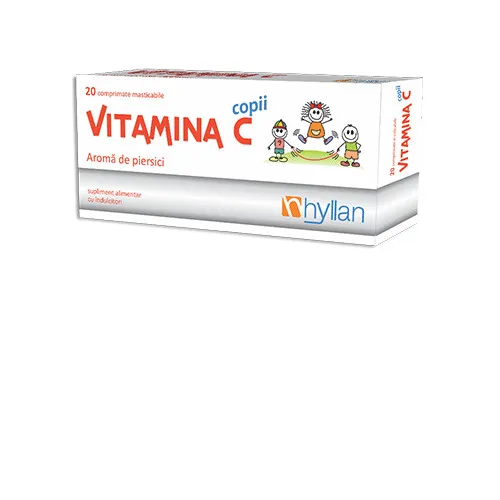 HYLLAN VITAMINA C COPII 20 COMPRIMATE MASTICABILE