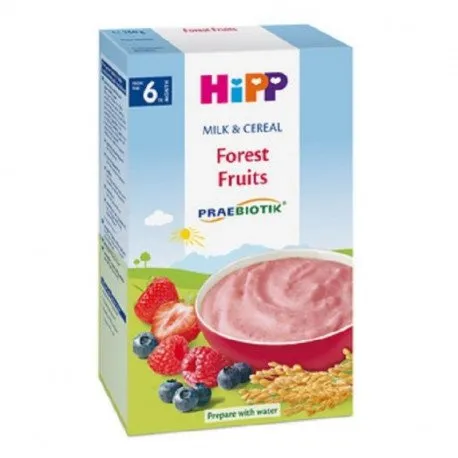 Hipp Lapte si Cereale cu Fructe +6 luni, 250g