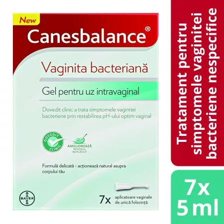 Gel pentru vaginita bacteriana Canesbalance, 7 aplicatoare, Bayer