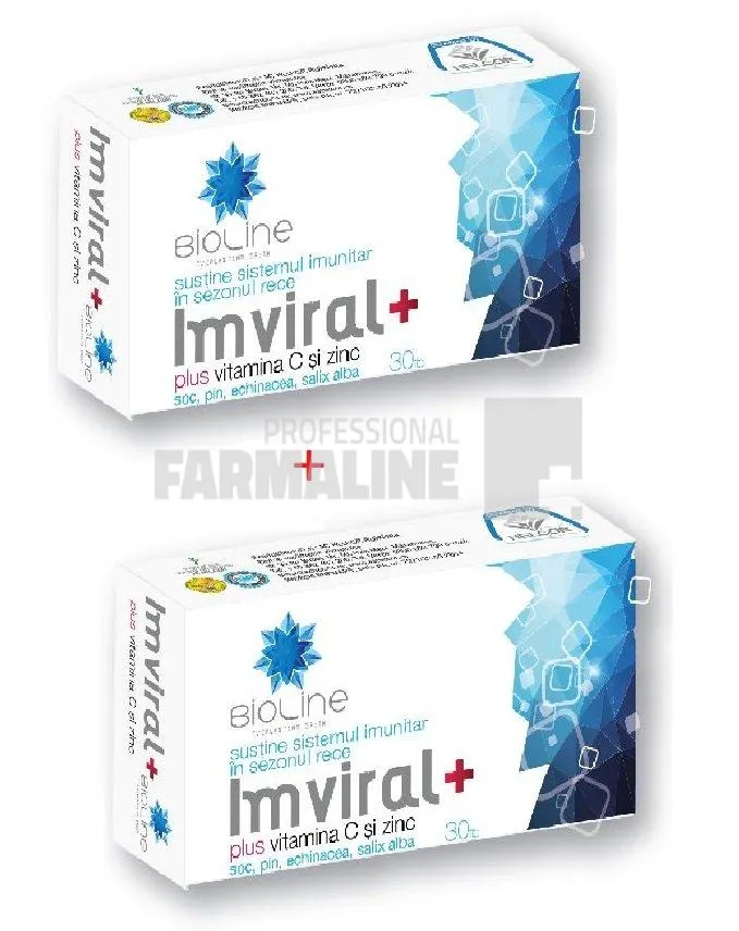 Imviral Plus Vitamina C si Zinc 30 tablete 1 + 1 Cadou