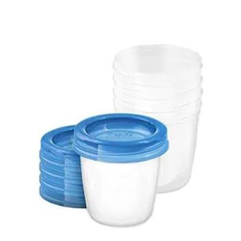 Set 5 recipiente pentru stocarea laptelui SCF619/05, 5x180ml, Philips Avent