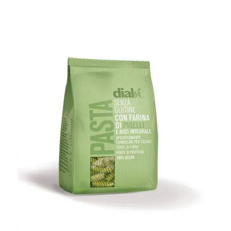 Dialsi Paste Fusilli din mazare si orez integral, fara gluten x 240g
