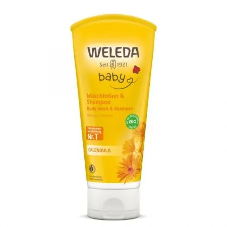 Lotiune curatare si sampon galbenele, Baby, 200ml, Weleda