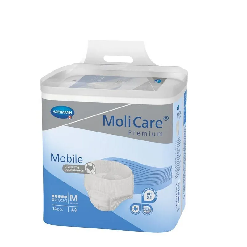 Scutece adulti tip chilot MoliCare Premium Mobile 6pic M x 14buc (Hartmann)