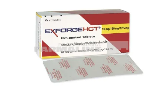 EXFORGE HCT 10 mg/160 mg/12,5 mg X 28