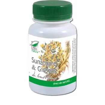 Sunatoare si Ginseng, 150 capsule, Pro Natura