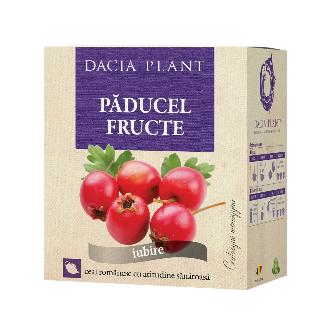 Ceai de Paducel fructe, 50g, Dacia Plant