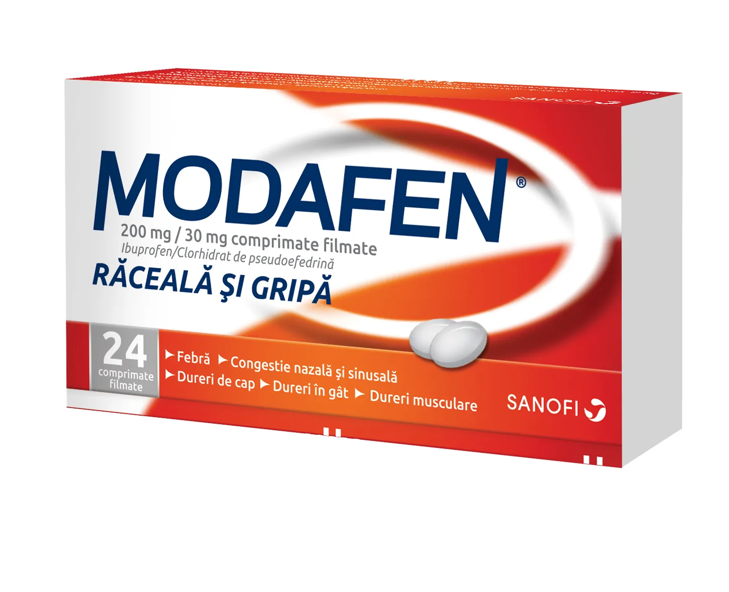 Modafen 200mg 30mg x 24 comprimate SANOFI