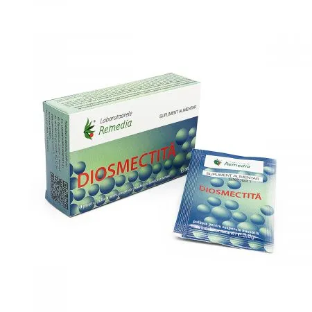 Diosmectita absorbant intestinal, 10 plicuri, Remedia