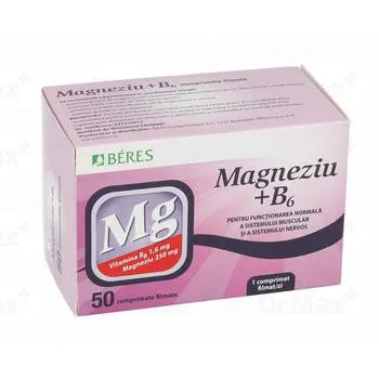 Magneziu + B6, 50 comprimate, Beres