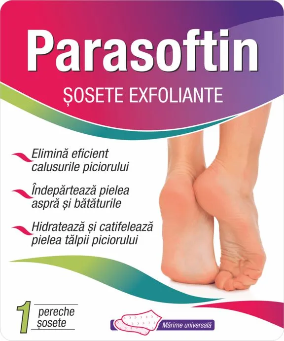 Zdrovit Parasoftin sosete exfoliante x 1 pereche