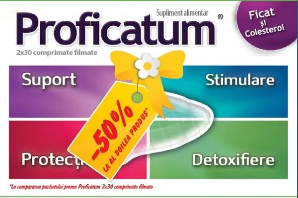 PROFICATUM 30 COMPRIMATE 1+1 50% REDUCERE DIN AL 2LEA PRODUS