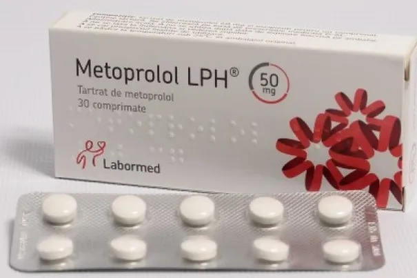 METOPROLOL LPH 50 mg x 30 COMPR. 50mg LABORMED PHARMA SA