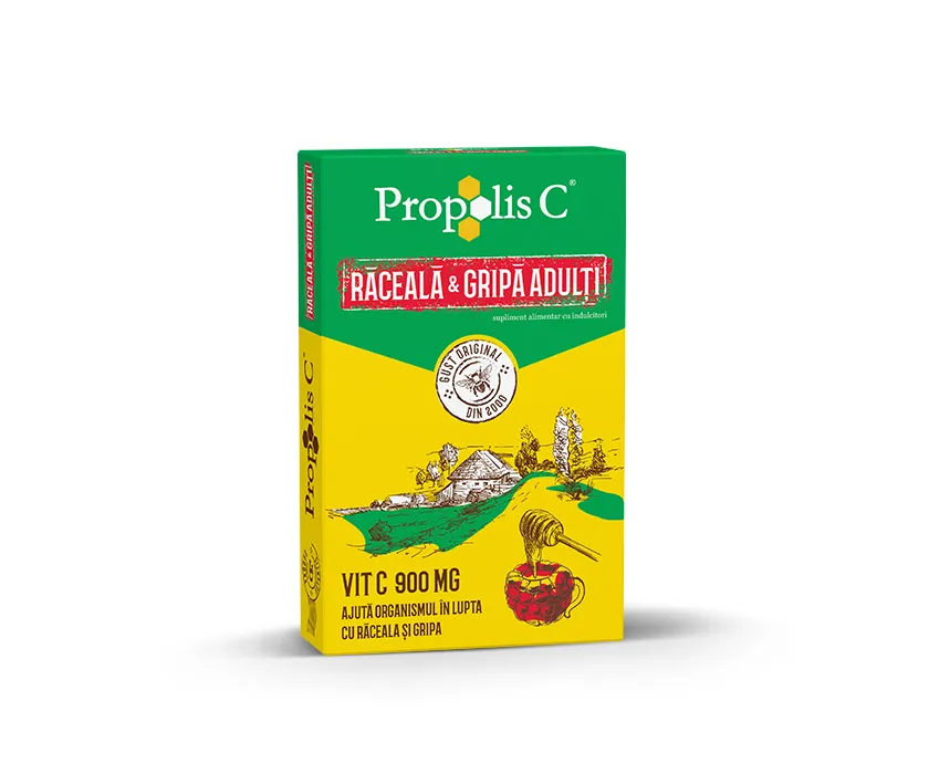 Propolis C -Raceala si gripa adulti ,8 plicuri