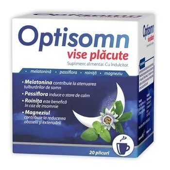 Ceai vise placute Optisomn, 20 plicuri, Zdrovit