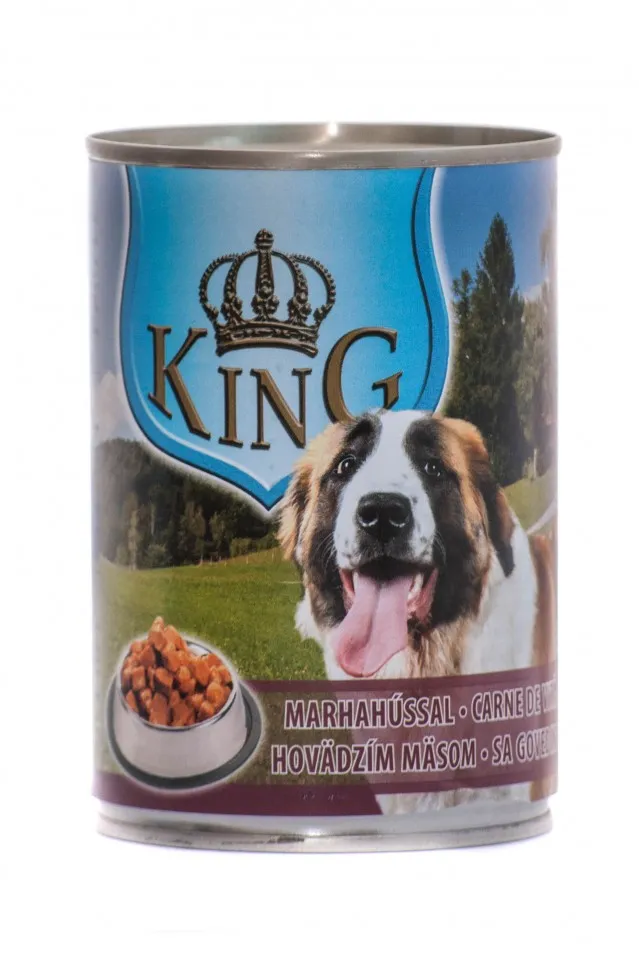 King Dog - conserva cu carne de vita - 415g