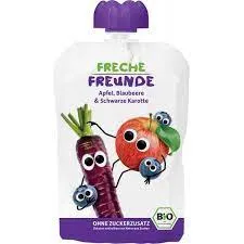 Erdbar piure de mere, capsuni si smochine eco x 100 grame (freche freunde)