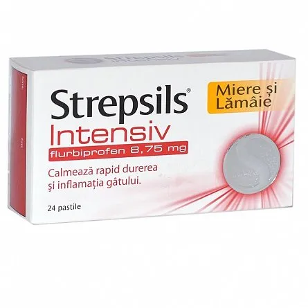 Strepsils Intensive 8,75mg x24cp de supt