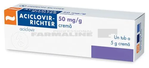 ACICLOVIR RICHTER 50mg/g x 1 - 5G CREMA 50mg/g GEDEON RICHTER ROMAN
