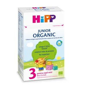 Hipp lapte praf Organic 3 junior, de la 12 luni, 500 grame