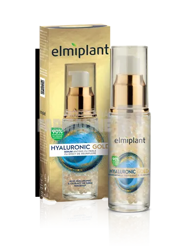 Elmiplant Hyaluronic Gold Serum pentru fata cu efect de umplere 30ml