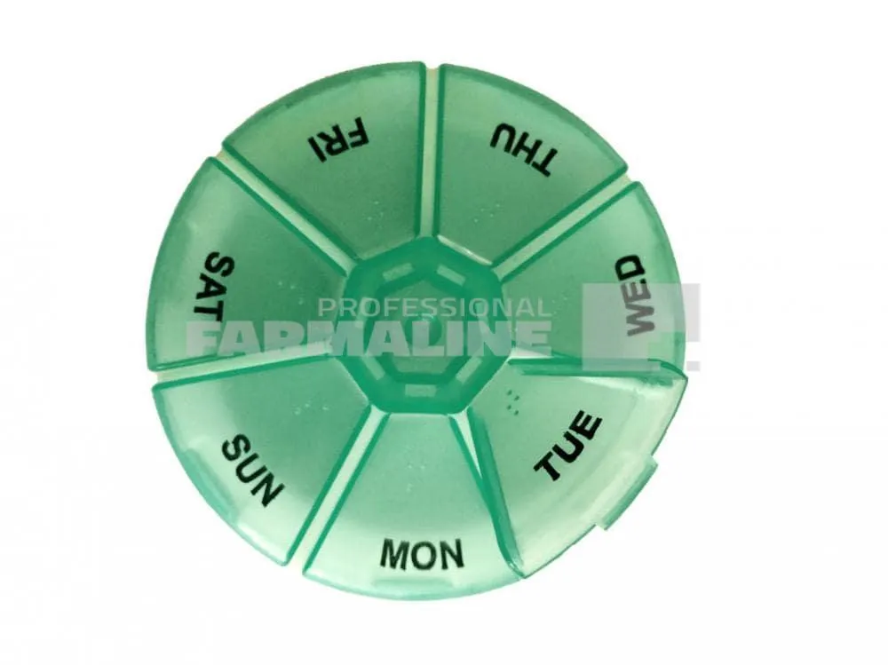 Organizator medicamente saptamanal circular