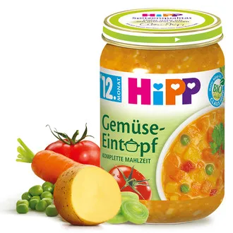 HIPP TOCANITA DE LEGUME 12L+ 250G