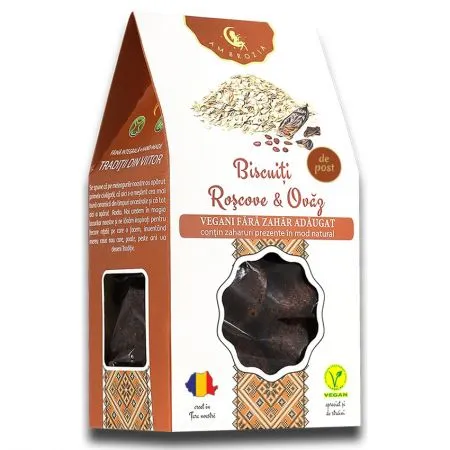 Biscuiti cu roscove si ovaz, 130 g, Hiper Ambrozia