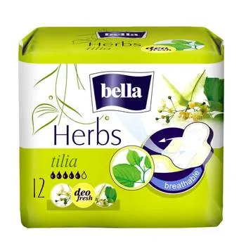 Absorbante zilnice Herbs Floare de tei, 12 bucati, Bella