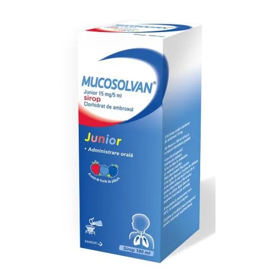 Mucosolvan Junior 15mg/5ml sirop x 100ml
