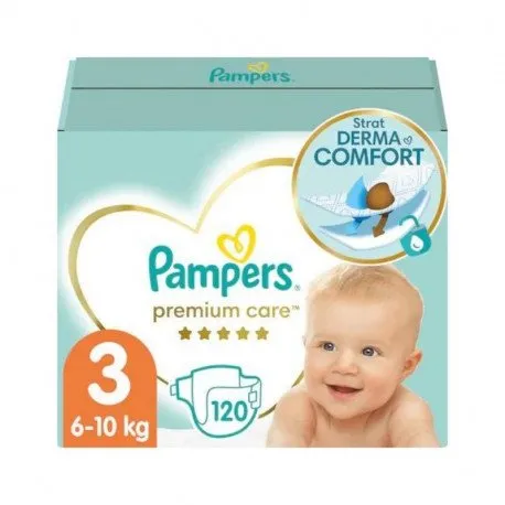 Pampers Scutece Premium Care Marimea 3, 6-10 Kg, 120 Bucati