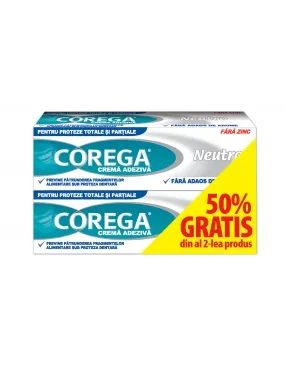 Corega neutro crema x 40 grame (1+50% reducere la al doilea produs)