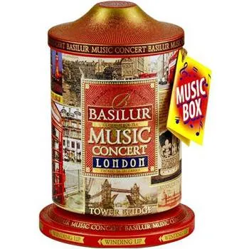 Ceai negru cu albastrele, amaranth si arome de ciocolata Music Concert London, 100g, Basilur