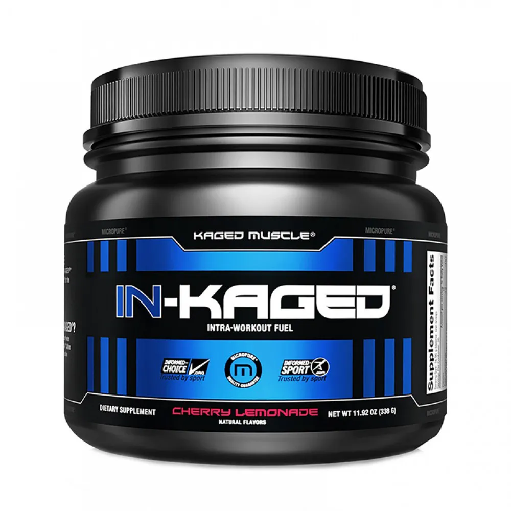 In-Kaged Complex pentru energie cu aroma de limonada cu cirese (338 grame), GNC Kaged Muscle