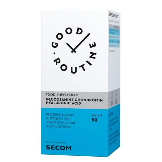 SECOM GLUCOSAMINE CHONDROITIN HYALURONIC ACID 90 CAPSULE