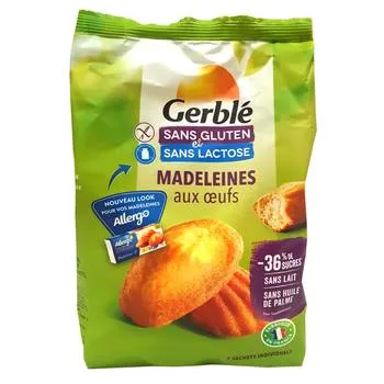 Madlene cu ou fara gluten si lactoza, 200g, Gerble Expert Dietetic